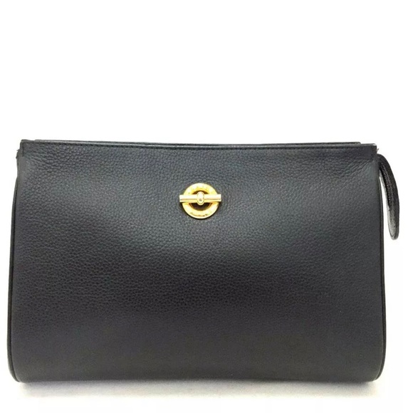 Celine Handbags - Céline Black Leather Clutch Handbag